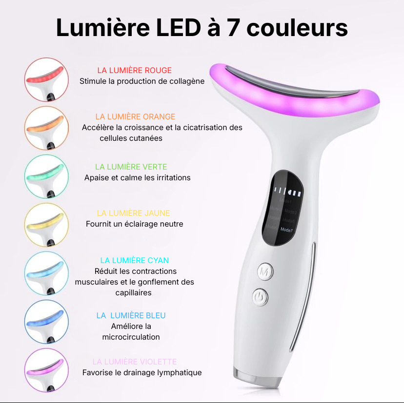Masseur facial micro-courant pour le visage et le cou